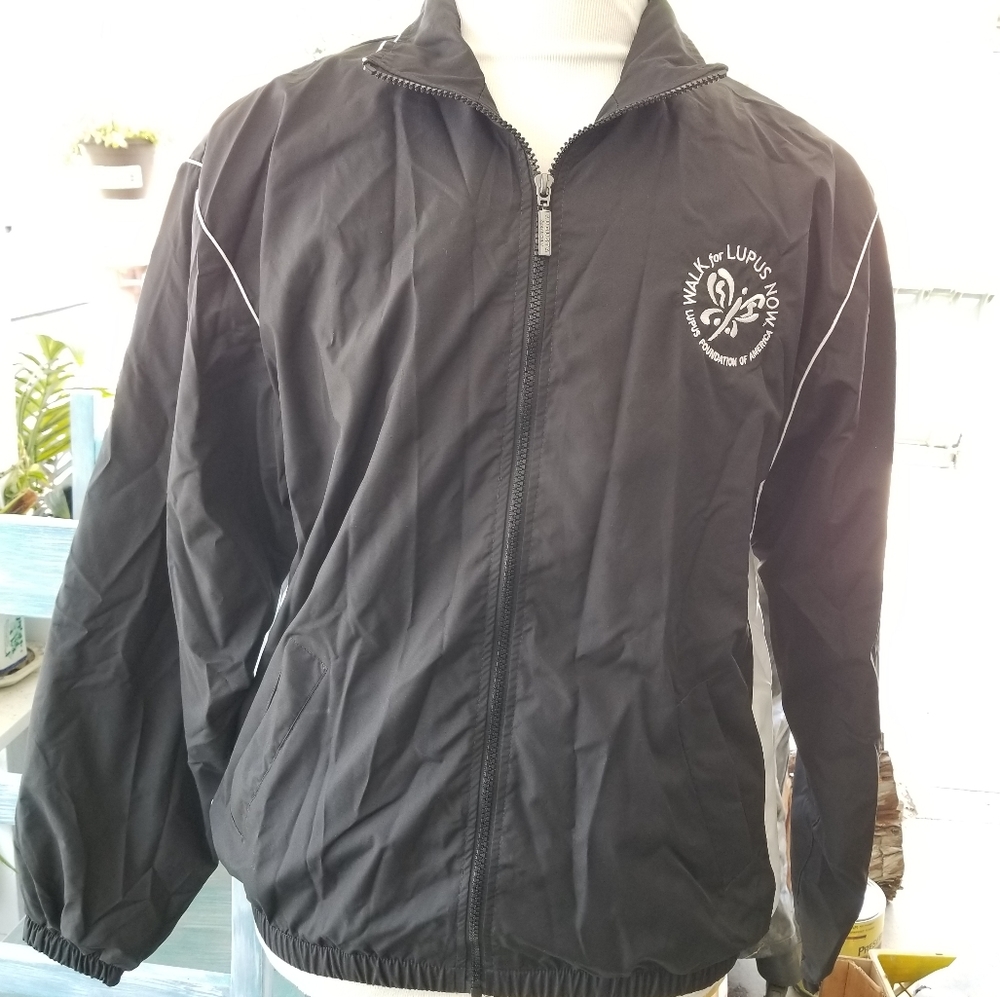 Mens Augusta Sportswear Track Jacket sz Medium M Jogger Walk for Lupus